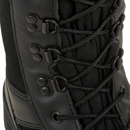 Highlander Alpha Boot Youth Mens Black Leather / Nylon Work Forces Cadets