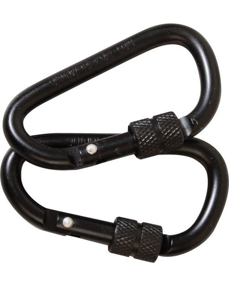 Highlander Basilisk Locking Carabiner 6mm/8mm Camping Hiking Outdoor Equipment