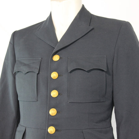 Genuine Surplus Swedish Naval Dress Uniform Jacket Navy 34-36" Chest (3567)