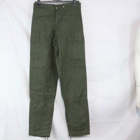Genuine Surplus Vintage French Military Army Trousers Heavy Duty 30" W  (3686)