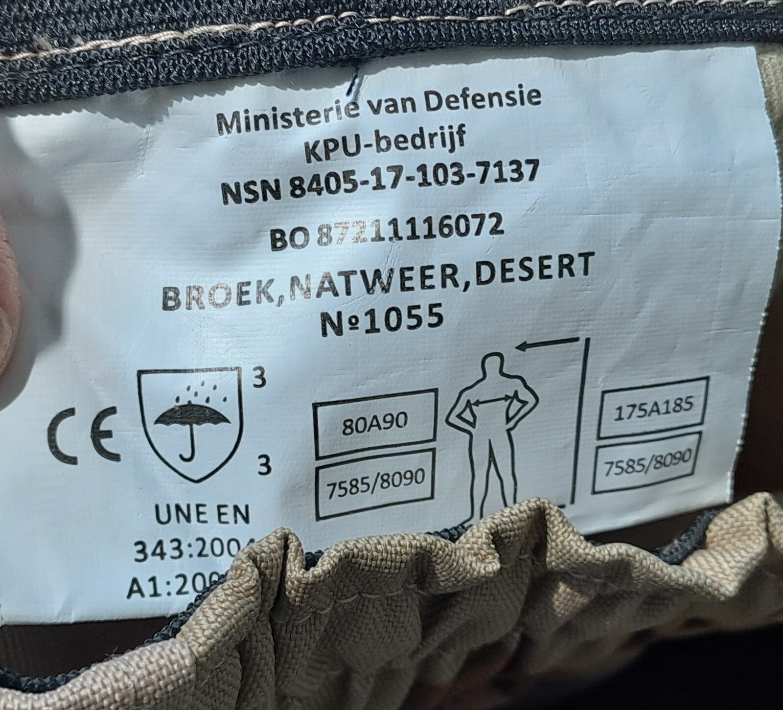 NEWGenuine Surplus Dutch Waterproof Breathable Heavy Duty Over-Trousers DPM Camo