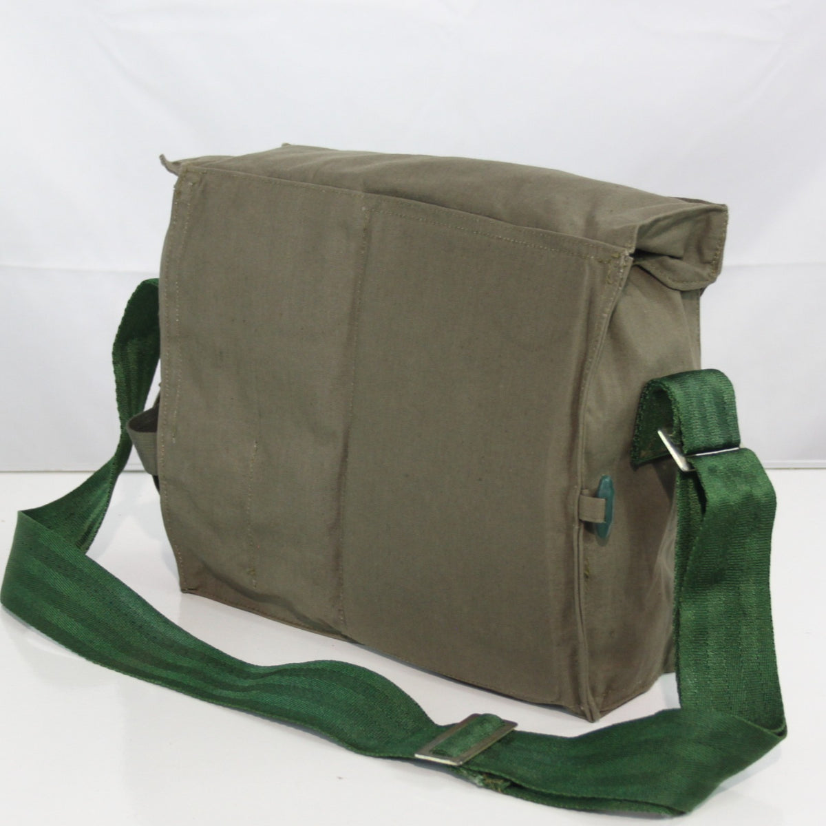 Genuine Surplus Bulgarian Army Side Bag Cotton Canvas Type Fabric Olive  (3410)