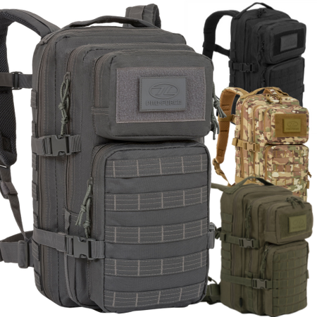 Highlander Recon Pack 28L Rucksack Backpack Tactical Military Pockets MOLLE