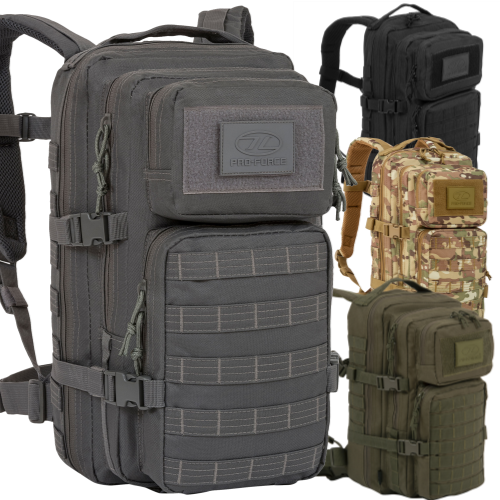 Highlander Recon Pack 28L Rucksack Backpack Tactical Military Pockets MOLLE