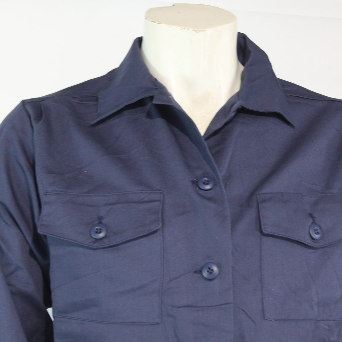 Womens US Naval Shirt Navy Utility Shirt Genuine Surplus  (4228)