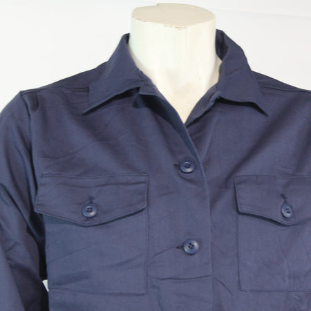 Womens US Naval Shirt Navy Utility Shirt Genuine Surplus  (4228)