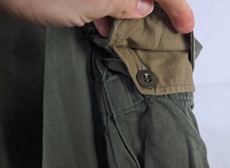 Genuine Surplus French Army Vintage S300 Olive Green Army Combat Trousers