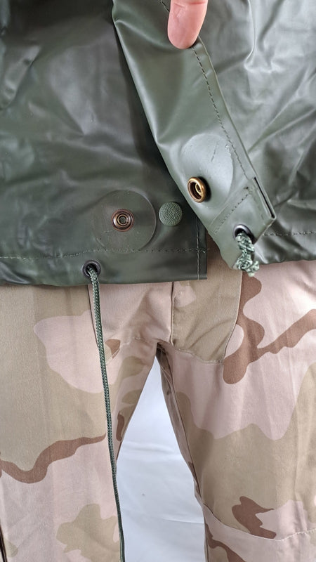 Grade 1 Waterproof PVC Bike Jacket Genuine Surplus Olive Biker G2 52-54"  (2794)