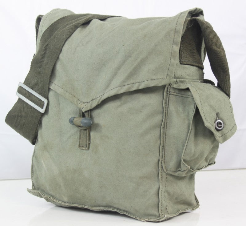Vintage Army Small Side Bag Canvas Genuine Surplus Bulgarian Cold War (4003)