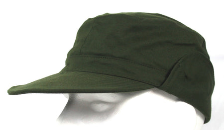 Genuine Surplus Swedish Army Military Olive Green Cap Fatigue Cap Peak