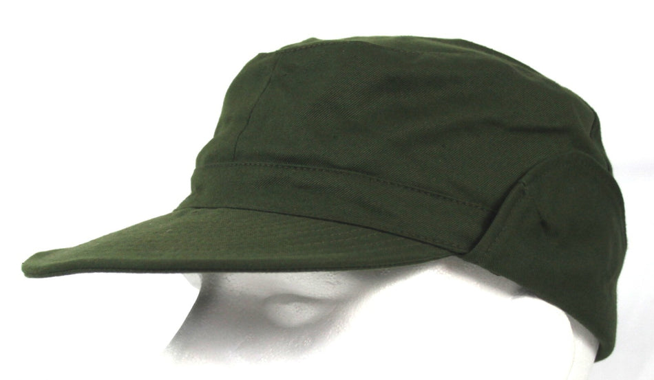 Genuine Surplus Swedish Army Military Olive Green Cap Fatigue Cap Peak