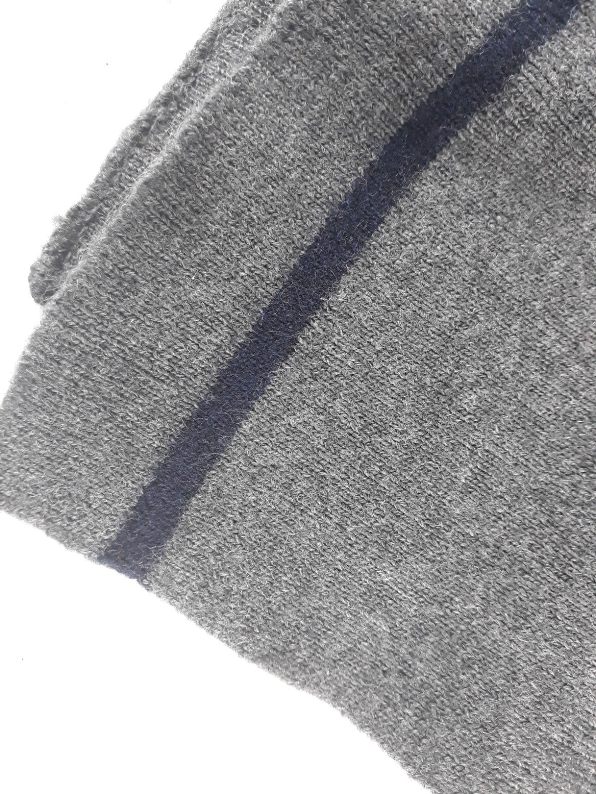 Vintage Wool Blend Grey Scarf German Army Genuine Surplus (4047)