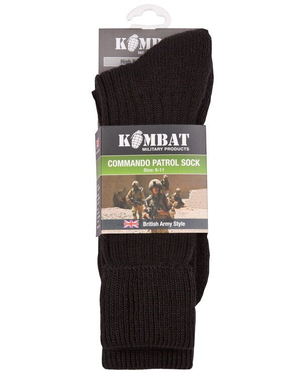 Kombat Patrol Socks  Army Style Military Combat Socks Olive Black Size UK 6-11