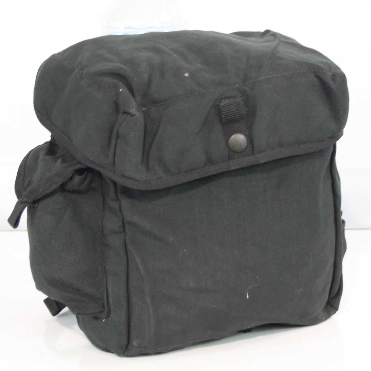Genuine Surplus British Respirator Pack Plain Black Side Bag 3400