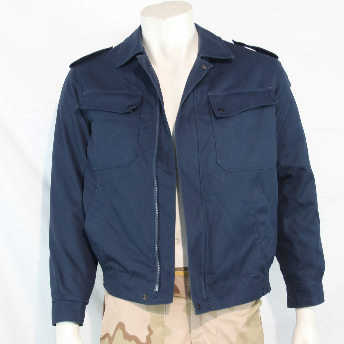Genuine Surplus Military Windproof Short Bomber Style Jacket Navy Blue 34" (3153