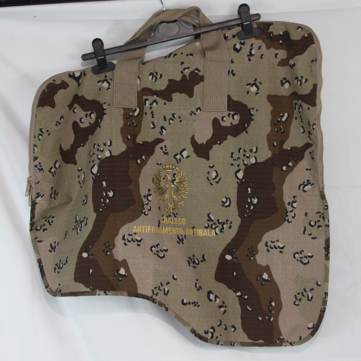 Genuine Surplus Spanish Military Body Armour Bag Carrier Cover Choc Chip (3634)