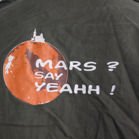 Genuine Surplus German Moleskin Shirt Printed "Mars Say Yeah" Army Jacket 3343