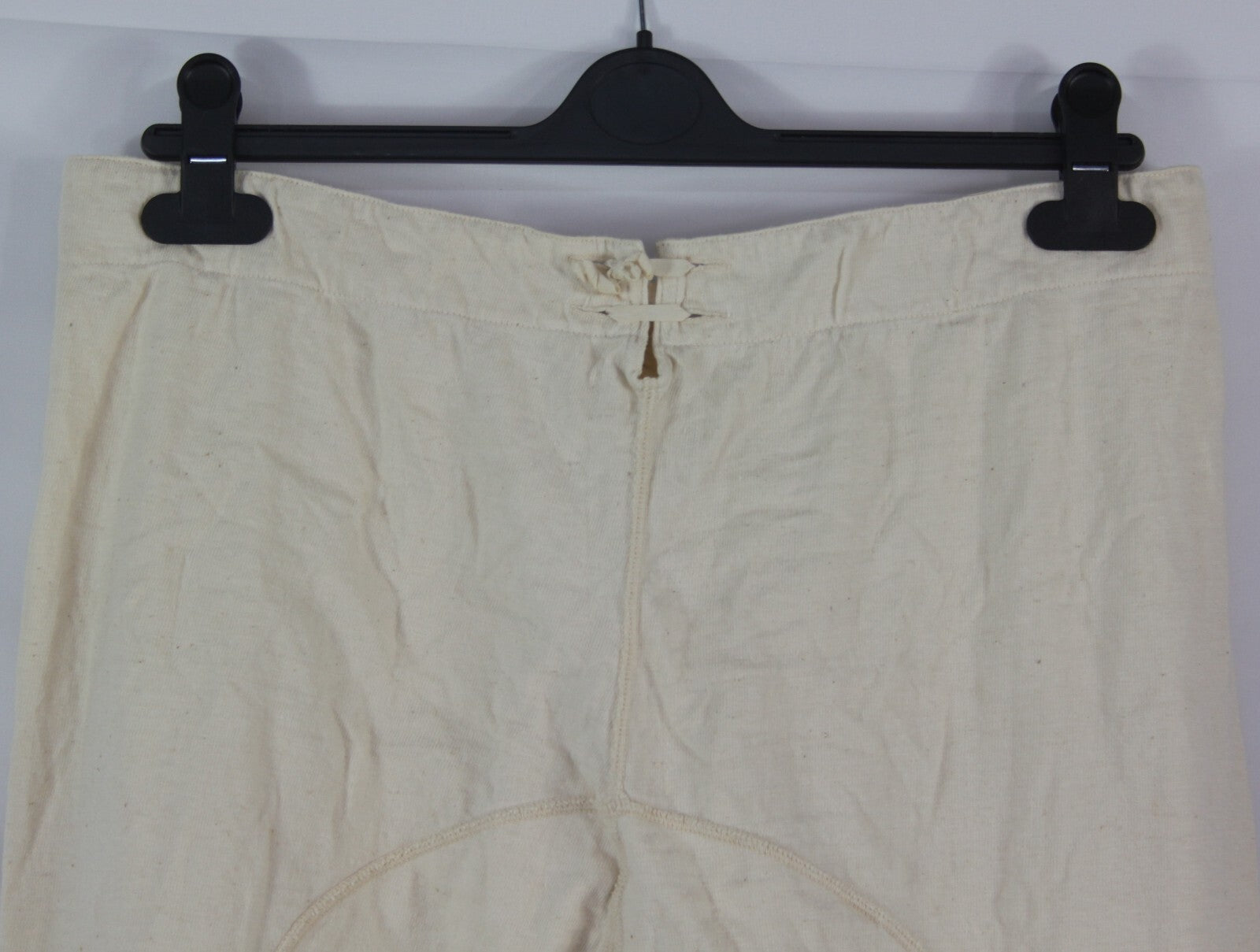 Genuine Surplus Swedish Army Vintage Long Johns Leggings Cream Tie Back 2758
