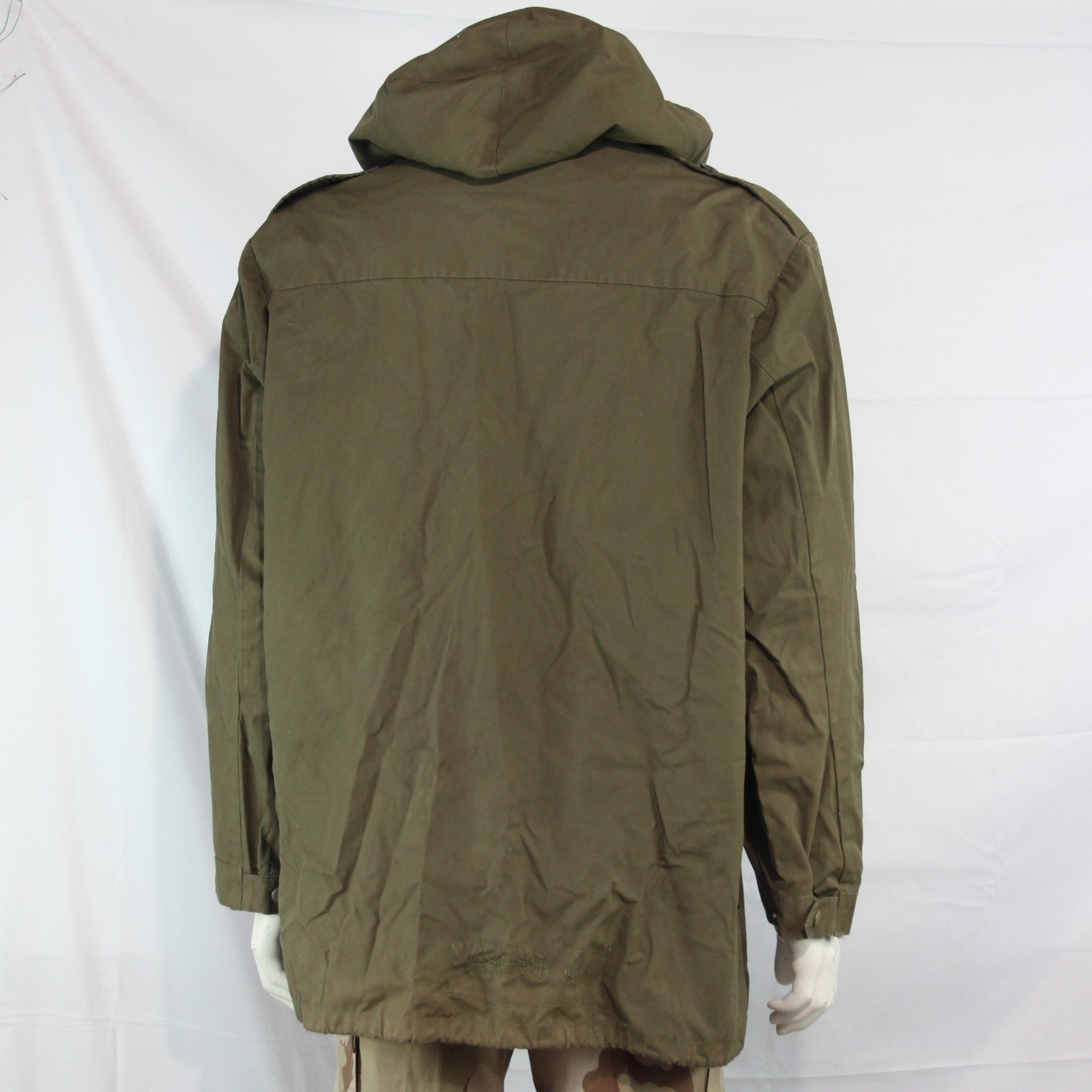 Vintage German Army Windproof Parka Genuine Surplus Water Resistant Olive (3621