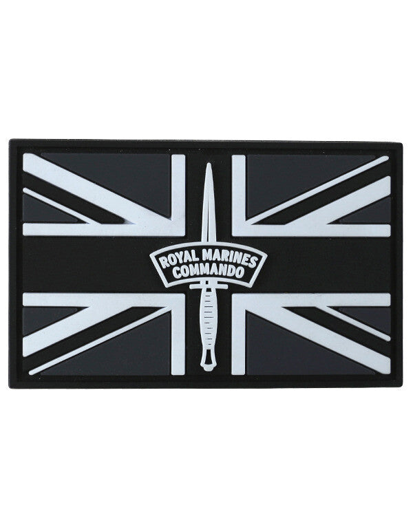 KT Royal Marine Commando PVC Rubber Morale Patch Olive tactical hook 3D Army
