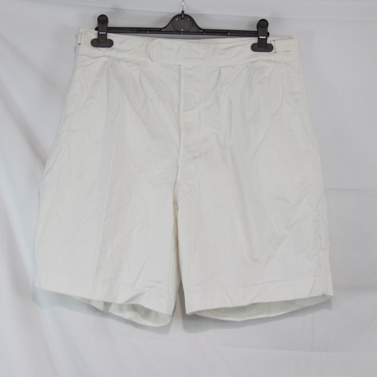 Vintage Genuine Surplus British Tropical Dress White Shorts 38" Waist  (3596)