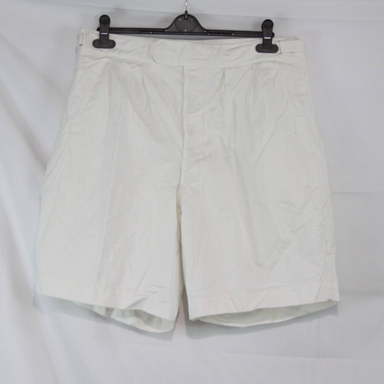 Vintage Genuine Surplus British Tropical Dress White Shorts 38" Waist  (3596)