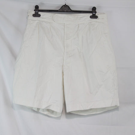 Vintage Genuine Surplus British Tropical Dress White Shorts 38" Waist  (3596)