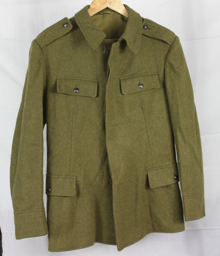 Genuine Surplus Romanian Wool Jacket Ex Army Vintage Small Mens / Womens (3225)