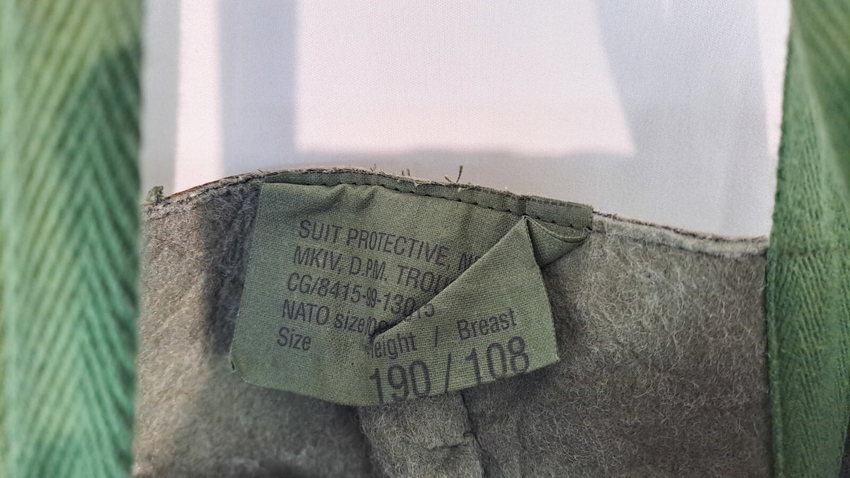 Genuine Surplus Vintage British DPM NBC Trousers 41-43" Chest Tall (3030)