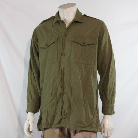 Genuine Surplus Vintage British Wool Shirt Olive (4262)