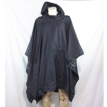 Dutch Army Poncho Cape Packaway Waterproof Navy Genuine Surplus (4440)