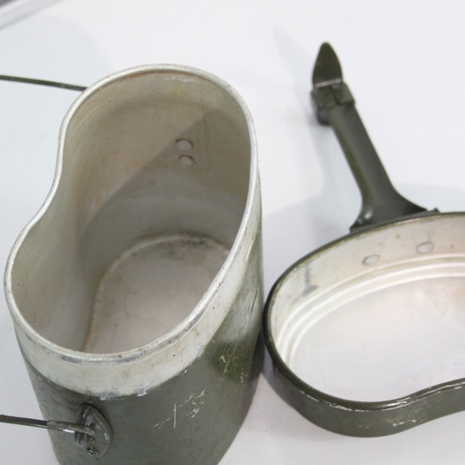 Genuine Surplus Romanian Army  Aluminium  Mess Tin Set Billy Can 3231