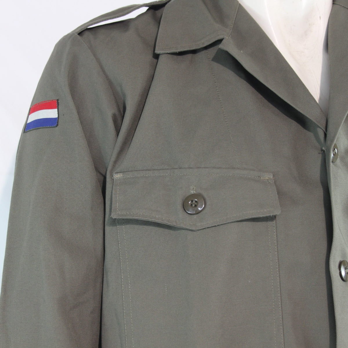 Genuine Surplus Dutch Airforce Olive Green Shirt Poly/Cotton  (4275)