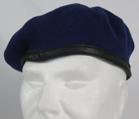 Genuine Surplus German/French Military Beret Royal Blue Wool (1487)