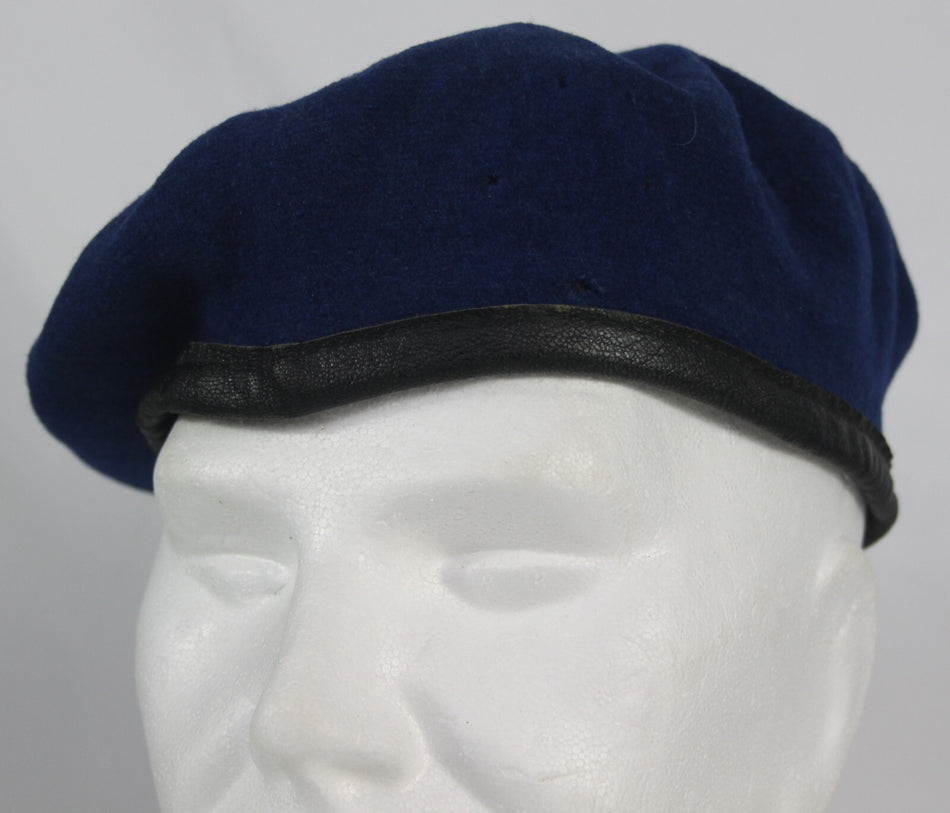 Genuine Surplus German/French Military Beret Royal Blue Wool (1487)