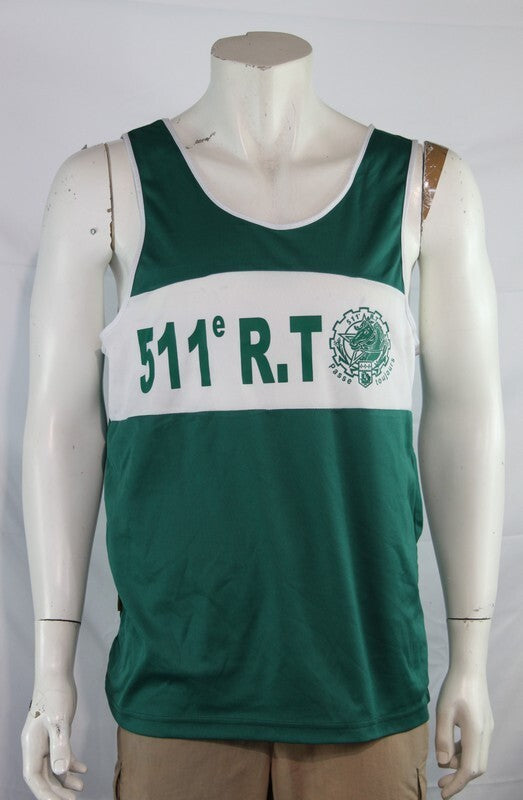 Genuine Surplus French Army Logistics Regiment Singlet Vest Large (2214)