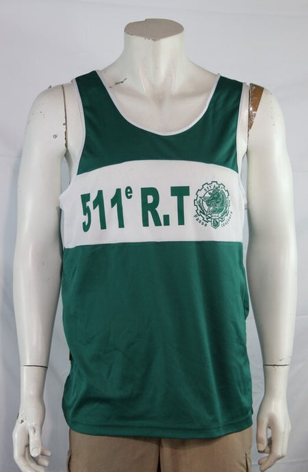 Genuine Surplus French Army Logistics Regiment Singlet Vest Large (2214)