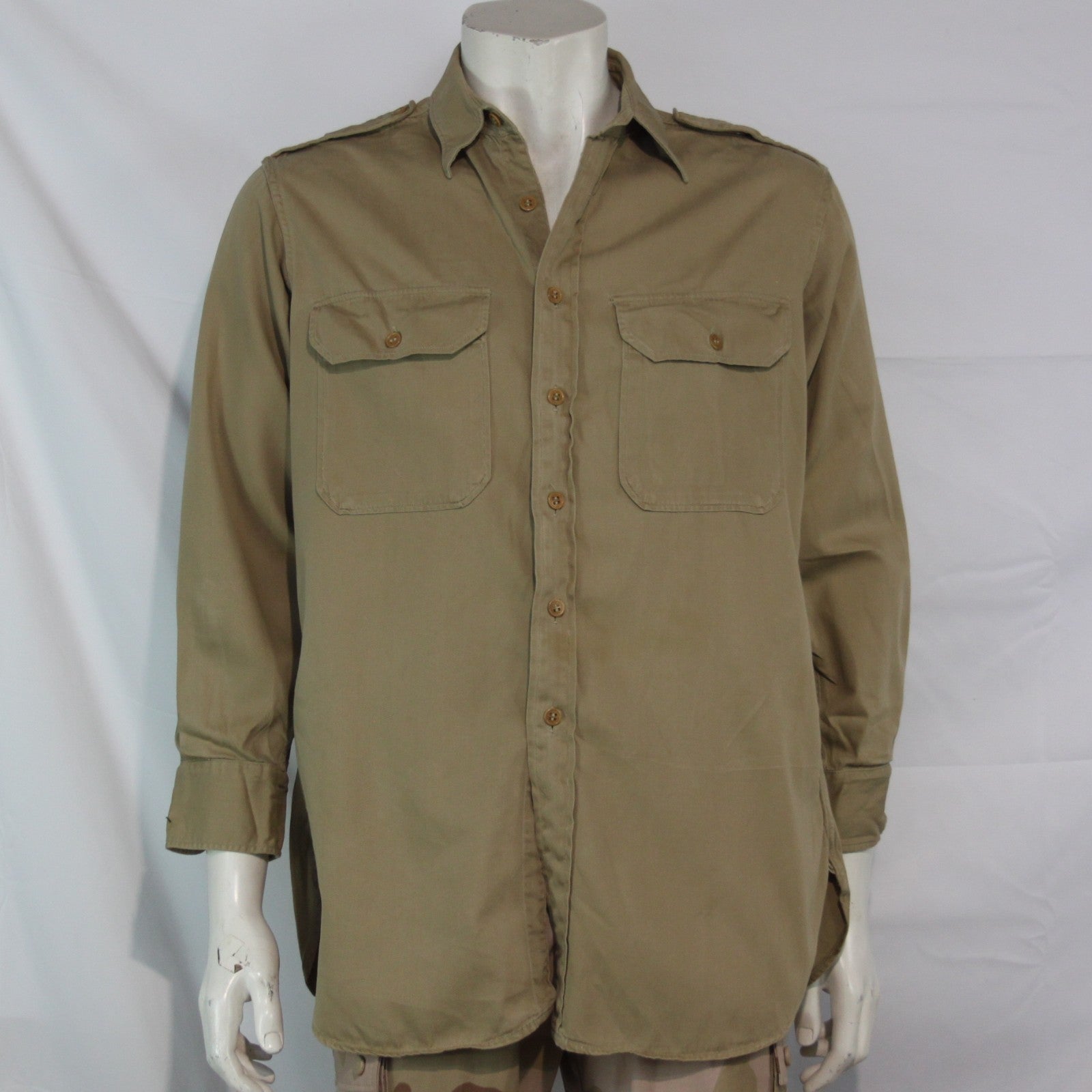 Genuine Surplus Private Purchase Regulation Officers Shirt Khaki Sand 42" (3423)