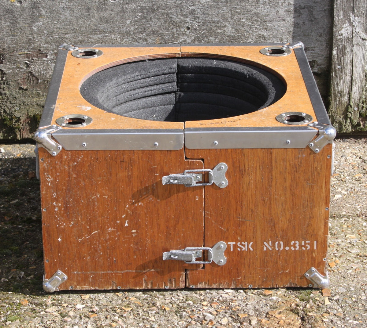 Genuine Surplus Wooden Camera Lens Box Army Airforce Military Ammo type Box 3146