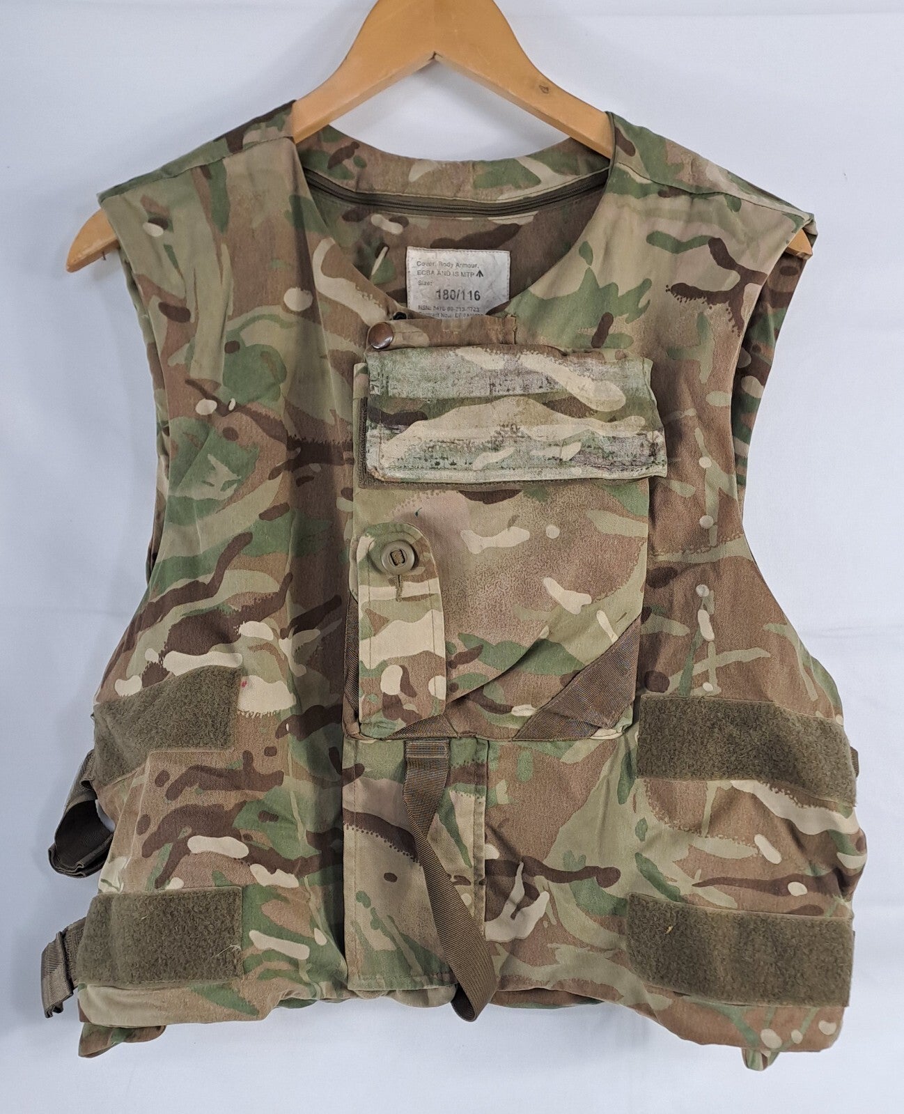 Genuine Surplus British MTP Camo Body Armour Plate Cover Vest XXL 116  (2756)