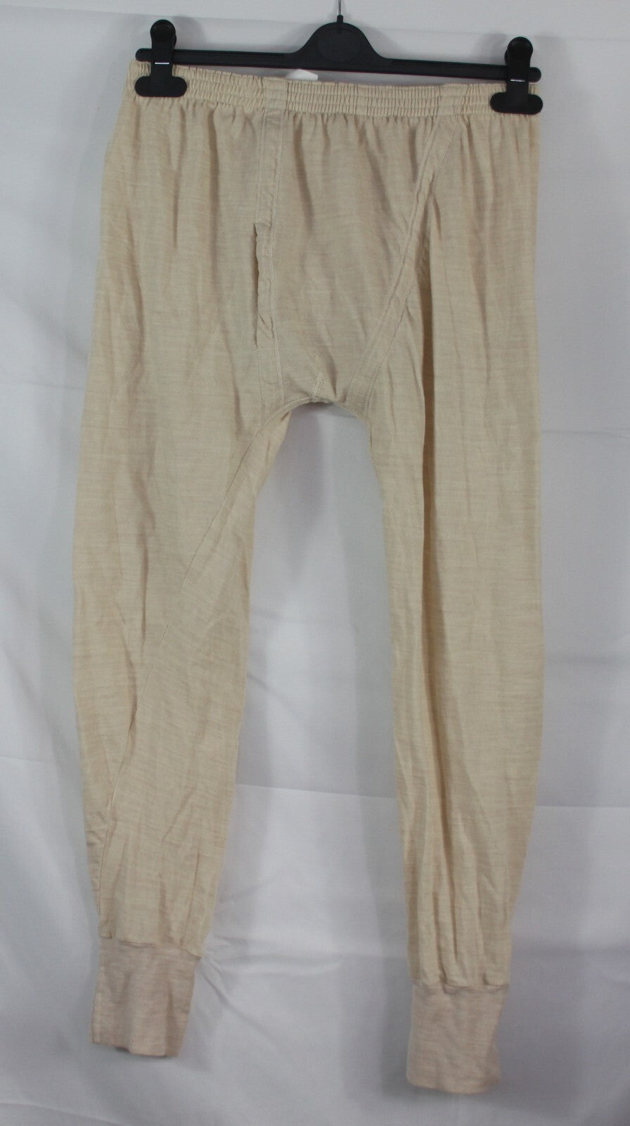 Genuine Surplus Italian Woven Long Johns Cream Elasticated Waist
