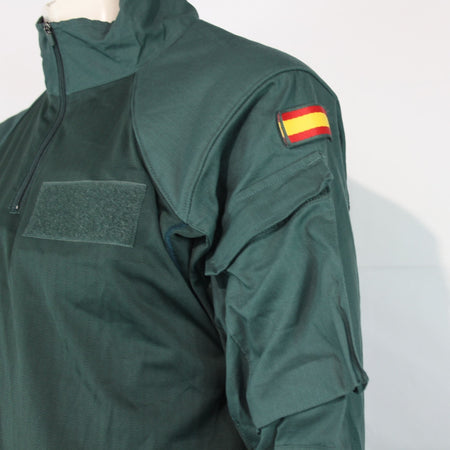 Genuine Surplus Spanish Police UBAC Shirt Bottle Green Tactical S/Grade (3181)