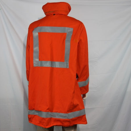 Genuine Surplus Military High Visibility Longline Orange Coat Jacket (3157)