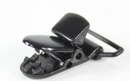 Crocodile Clips Black Metal with Plastic Teeth Replacement Braces Dungarees