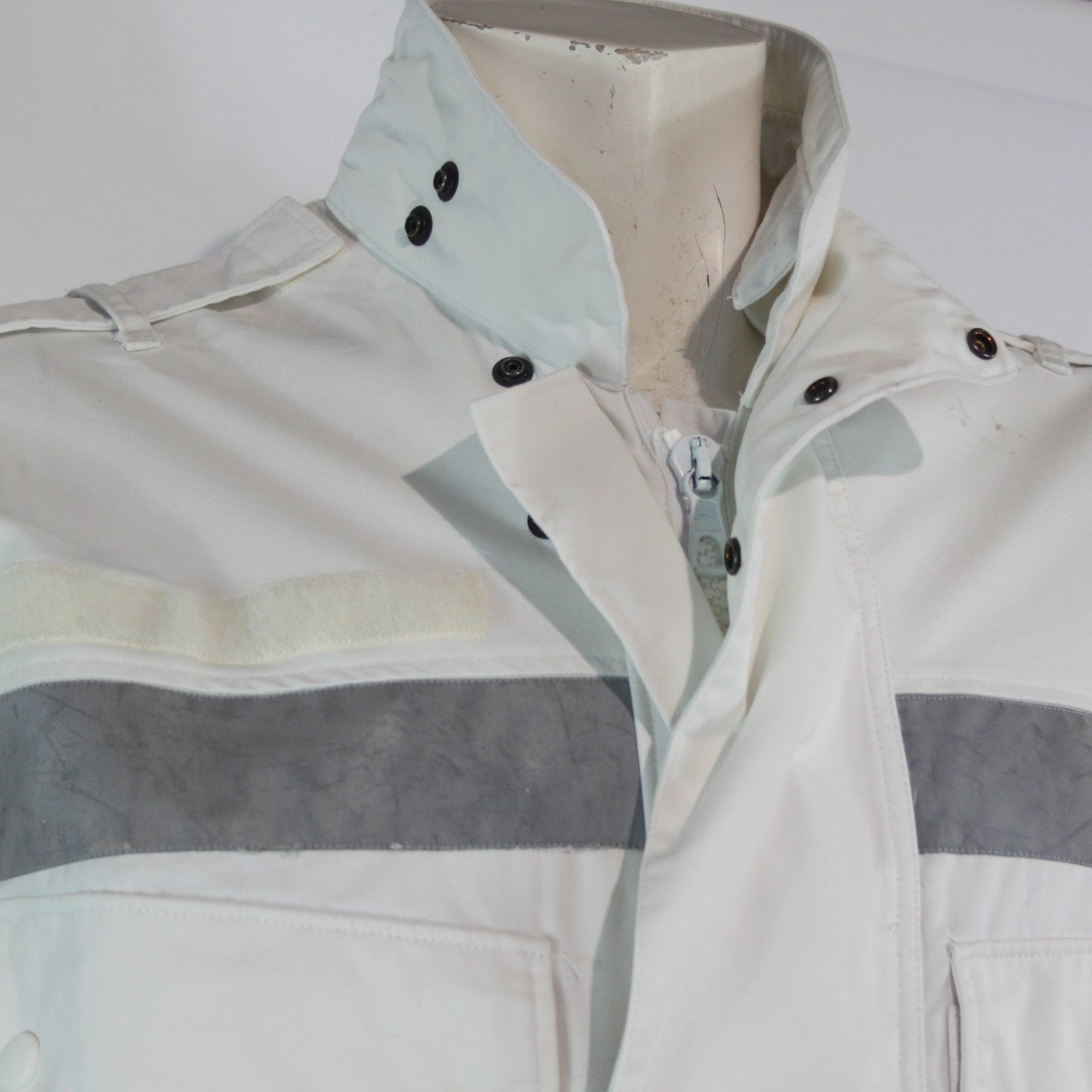 Dutch Army Parka White Reflective Strips Unlined 40-42"Genuine Surplus (4117)