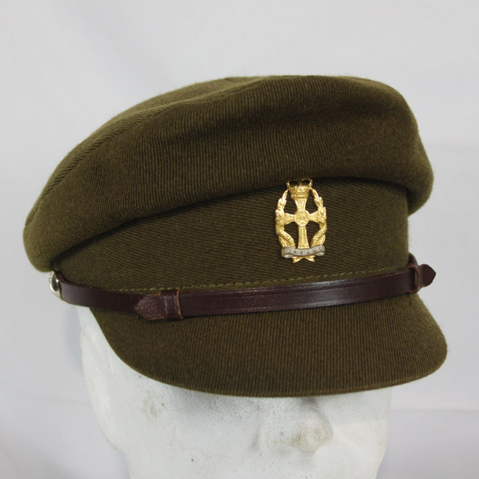 British Army QARANC OLIVE Womens Dress Hat Genuine Surplus Peak Cap G1 56c(4456)