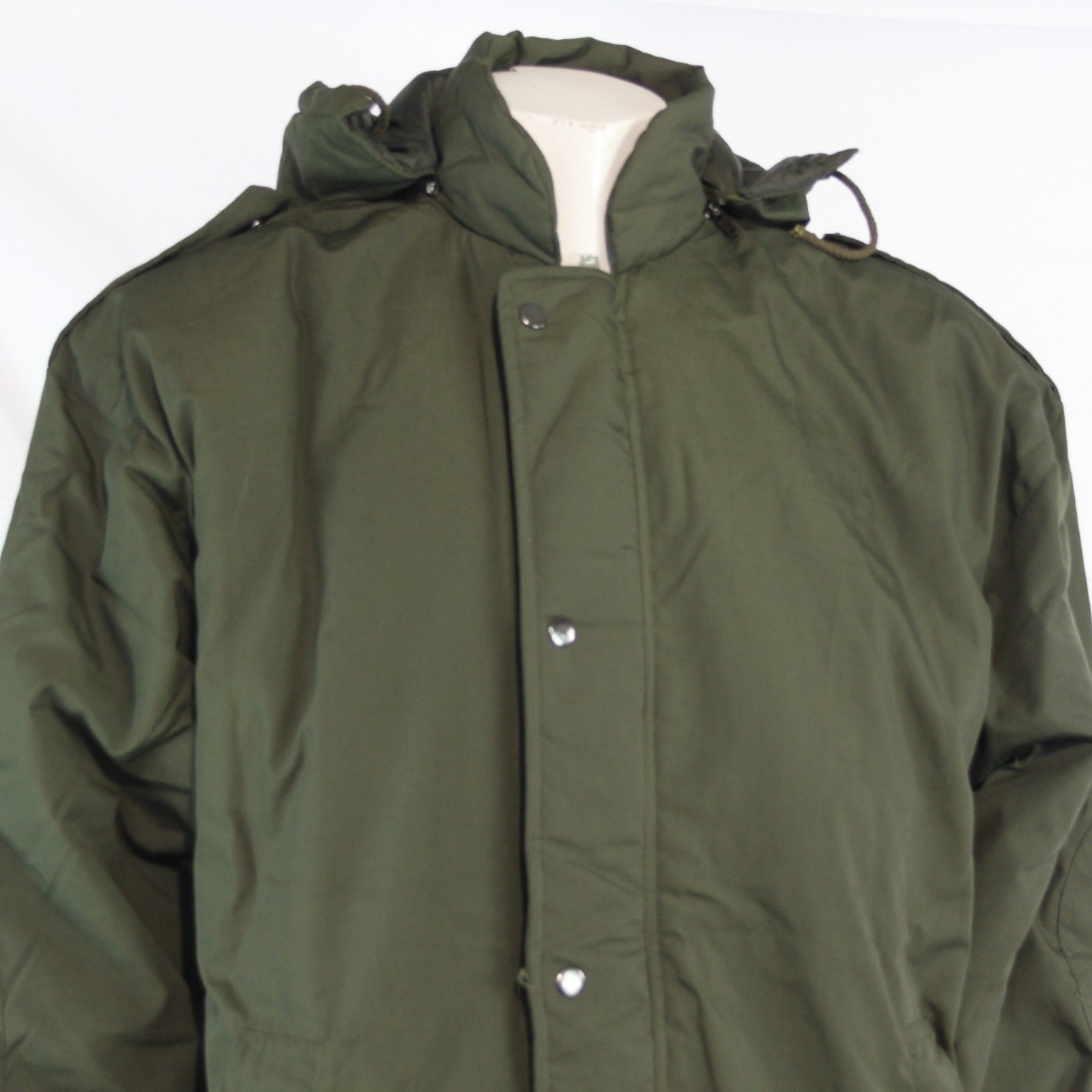 Padded Winter Coat Military Style Olive Green Quilted XXL 46-48" (3610)