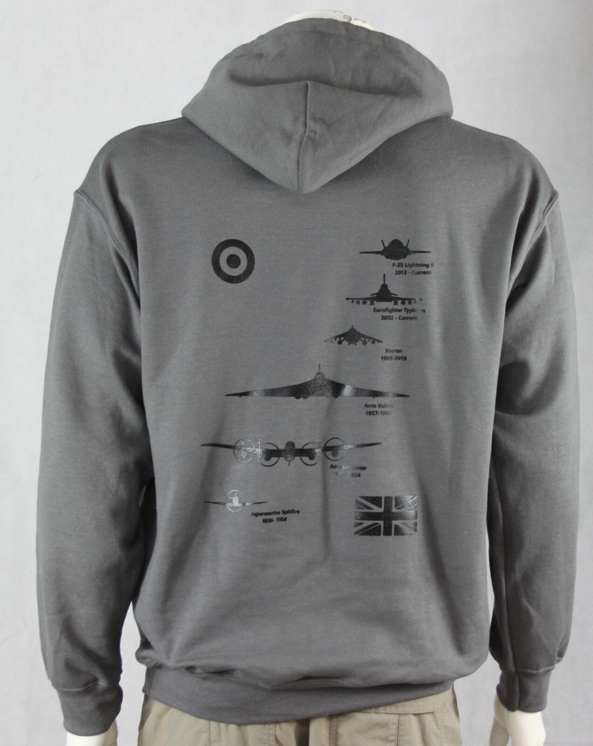 RAF Planes Stack Exclusive Printed Hoodie Warm Army Military Airforce Spitfire