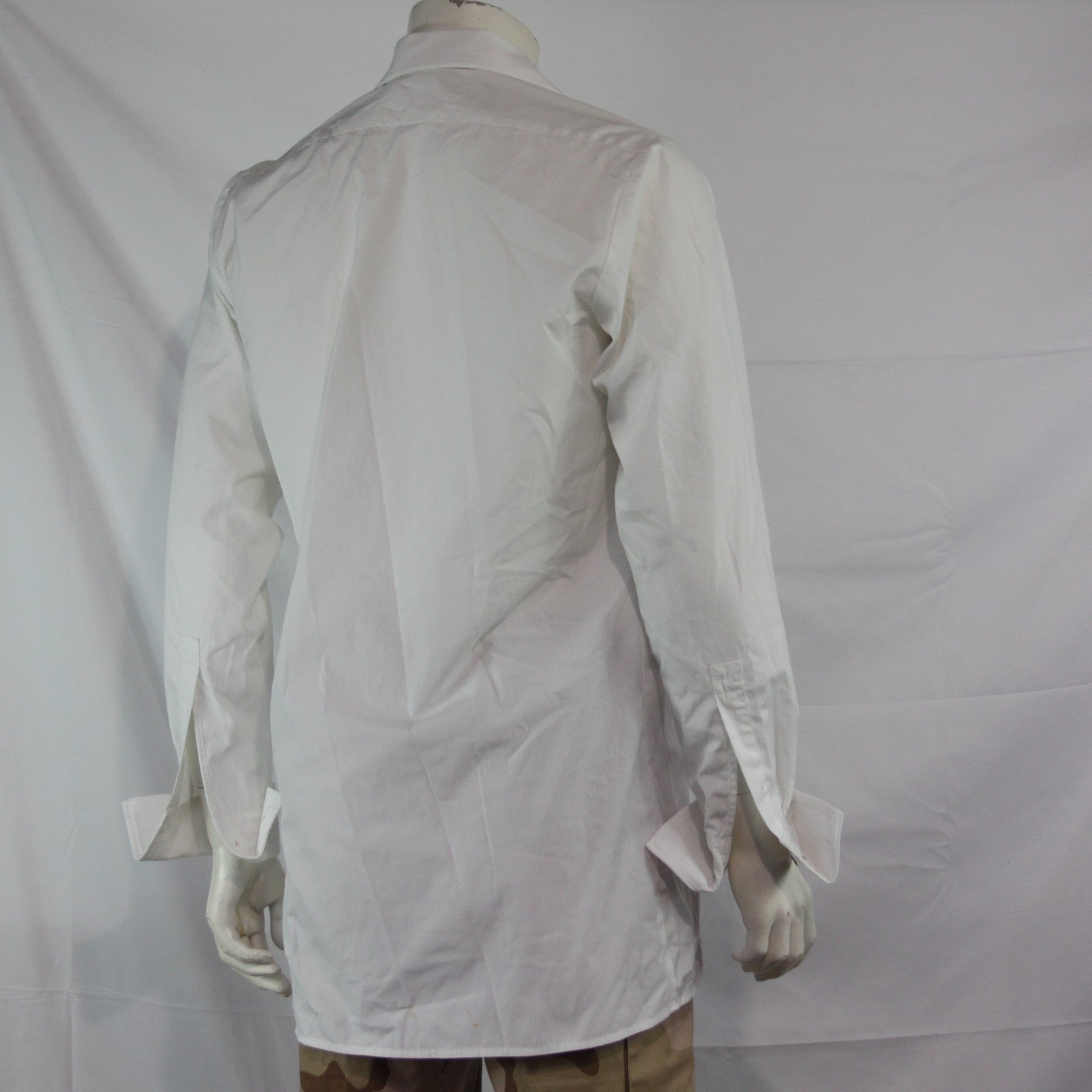 Genuine Surplus British Officers Mess Dress Shirt Marcella Front Mens 39cm(3594)