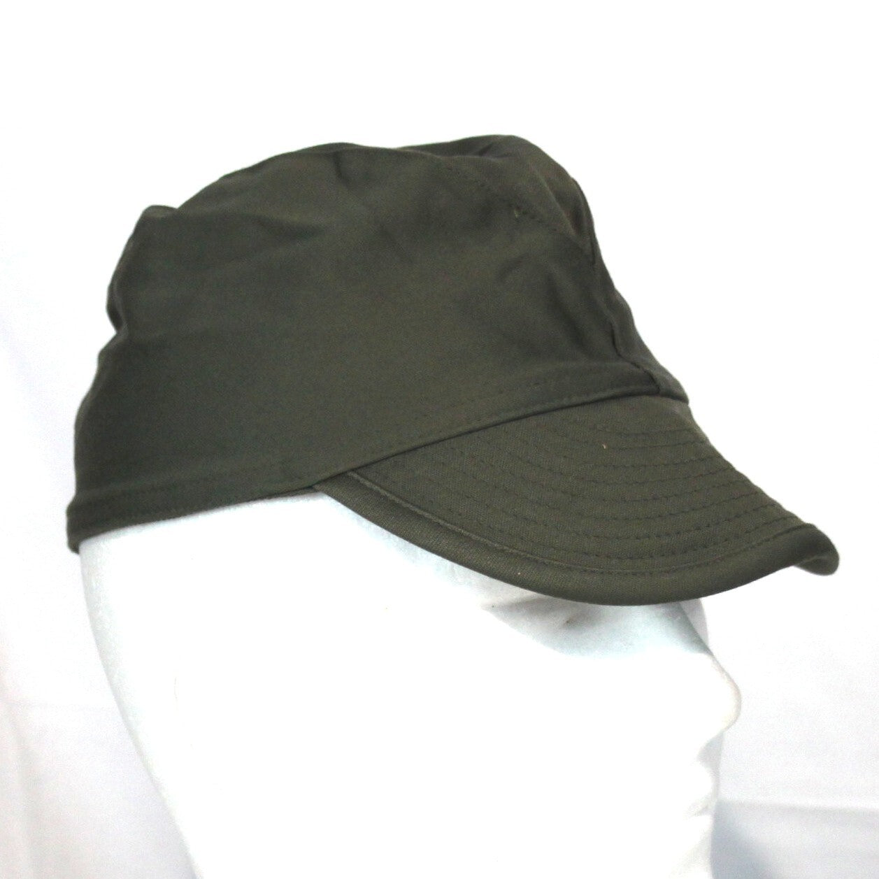 Genuine Surplus French Army Rounded Peak Olive Fatigue Cap Supergrade